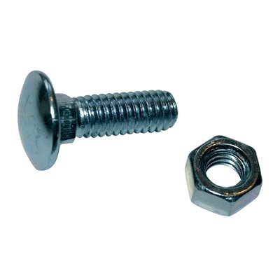 CARRIAGE BOLT AND NUT 5 / 16''-18 X 1''