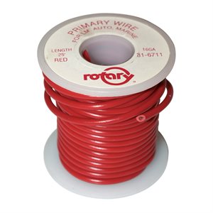PRIMARY WIRE 16AWG 25' RED