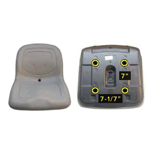 TRACTOR SEAT GRAY